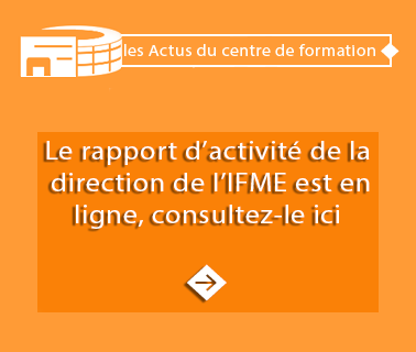 Rapport d'activité de l'IFME