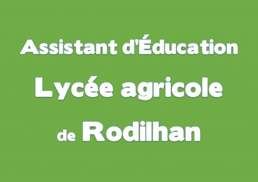 (Assistant d'Education - lycée agricole de Rodilhan