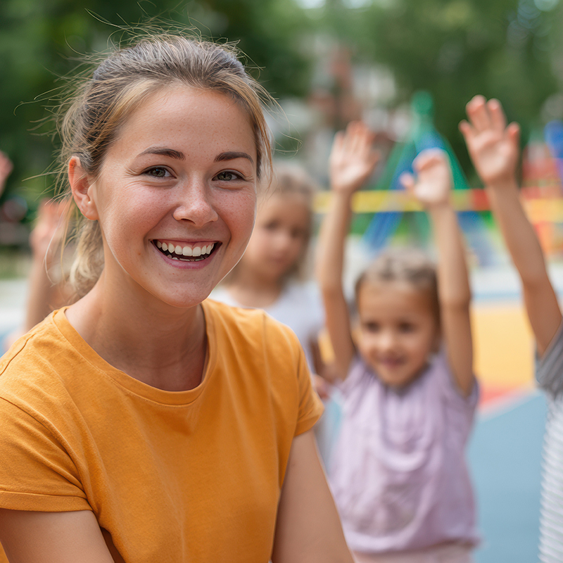 Une étudiante EJE en apprentissage